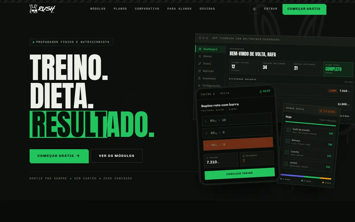 RushApp — site — screenshot